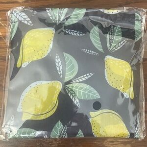 Lemon Print reusable fold up Tote Bag